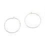 Argent 925 Clou D'oreille créole 35mmX  2pcs 