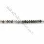 Quatz cheveux de venus rondelle boulier 2x3mm x 40cm