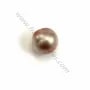 Perle de culture d'eau douce, semi-percée, mauve, poire, 9-9.5mm x 1pc