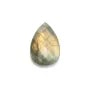 Labradorite flat drop 18x25mm x 1pc