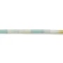 Amazonite bleue claire, en forme de tube 2 * 4mm x 39cm