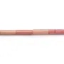 Rhodonite tube 4x13mm x 40cm