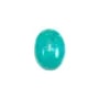 Blue cabochon of amazonite, in round shape, 8mm x 4 pcs