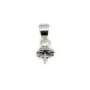 Bélière coupelle pour perle half-percée en metal 8mm x 4pcs