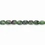 Ruby zoisite, de forme ovale facette, 6x8mm x 39cm