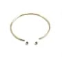 Bracelet jonc, boule à visser, en gold filled 65mmx2.3mm x 1pc