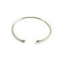 Bracelet jonc, boule à visser, en gold filled 65mmx2.3mm x 1pc