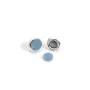 Crochet d'oreille en argent 925, porte cabochon 8mm x 2pcs