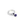 Bague réglable support ovale 6x8mm en argent 925 x 1pc