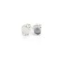 Clous d'oreilles plateau ovale pour cabochon 5x7mm en argent 925 x 2pcs