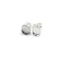 Clous d'oreilles plateau oval pour cabochon 6x8mm en argent 925 x 2pcs