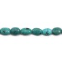 Turquoise ovale 15-20x20-27mm x 40cm