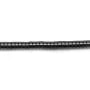 Hématite rondelle 2x1mm x 40cm