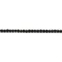 Onyx noir, ronde Facette, 2mm x 40cm