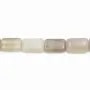 Grey agate  rectangle 10x16mm x 40 cm 