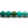 "Agate d'herbe" de couleur verte, de forme ronde, 10mm x 39cm