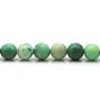 Agate d'herbe verte ronde facette 8mm x 40cm