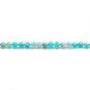 Amazonite round faceted 2mm x 39cm