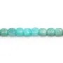 Amazonite blue, in the shape of a square 6mm x 6 pcs