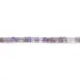 Amethyste violet color, in shape of square, 2.5mm x 39cm