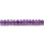 Améthyste rondelle facette 3x4mm x 39cm