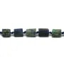 Azurite chrysocolle en forme de baroque 8x10mm x 44cm
