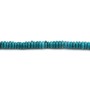Turquoise reconstituée en forme de rondelle 2x5mm x 40cm