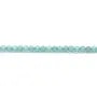 Apatite bleu clair, de forme ronde facetté, 3mm x 40cm