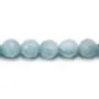 Aigue-Marine Ronde Facette 10mm x 40cm