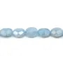Aigue-Marine Ovale facette 10x8mm x 40cm