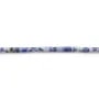 Aventurine bleu en tube 2x4mm x 40cm