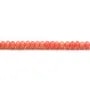 Bamboo mer teinte orange Rondelle