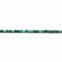 Chrysocolle, de forme ronde facetté, de taille 2mm x 40cm