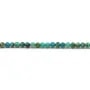 Chrysocolle, of round face shape, a size of 3mm x 40cm