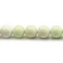 Chrysoprase "lemon", de couleur jaune vert, de forme ronde, 10mm x 39cm
