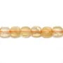 Citrine, en forme de carré facetté 8mm x 39cm