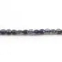Cordierite (Iolite) de couleur violet, de forme rond plat facette, 4mm x 39cm