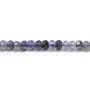 Cordierite (iolite) rondelle facettée 4mm x 40cm