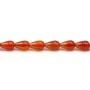 Cornaline goutte 5x8mm x 4 pcs