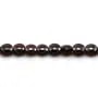 Grenat rond plat facette 6mm x 6pcs