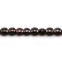 Grenat rond plat facette 6mm x 40cm