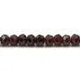 Grenat rondelle facette 3x5mm x 40cm