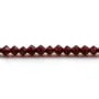 Grenat,en forme de toupie facette 4mm x 39cm