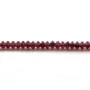 Grenat rondelle boulier facette 2x3mm sur fil 39cm