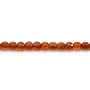 Hessonite rond plat  facette 4mm x 40cm