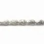 Howlite, en forme de goutte ronde facetté, 8 * 12mm x 4pcs