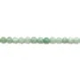 Jade nature de forme ronde facette 3mm x 20pcs