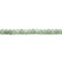 Jade nature rondelle facette 2x3mm x 40cm