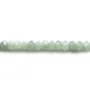 Jade nature rondelle facette 2.5x4mm x 40cm