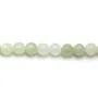green jadeite round flat 8mm x 40cm
